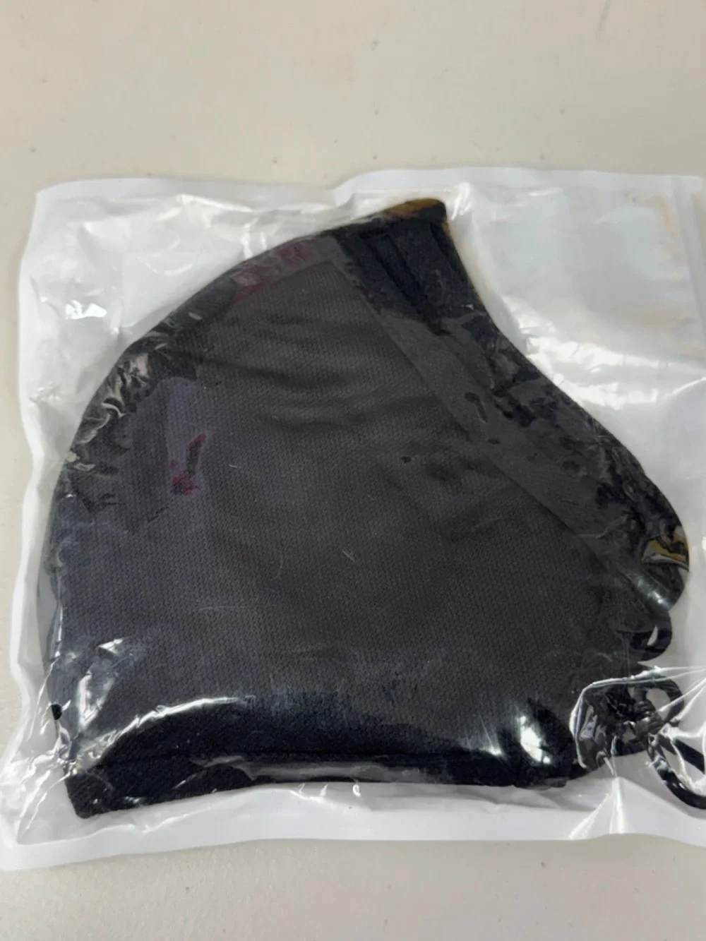 Black Reusable Face Mask black color 3 piece extra large adult safety protective